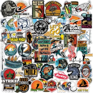 Fishing – 70 Stickers pour Pêcheurs Passionnés