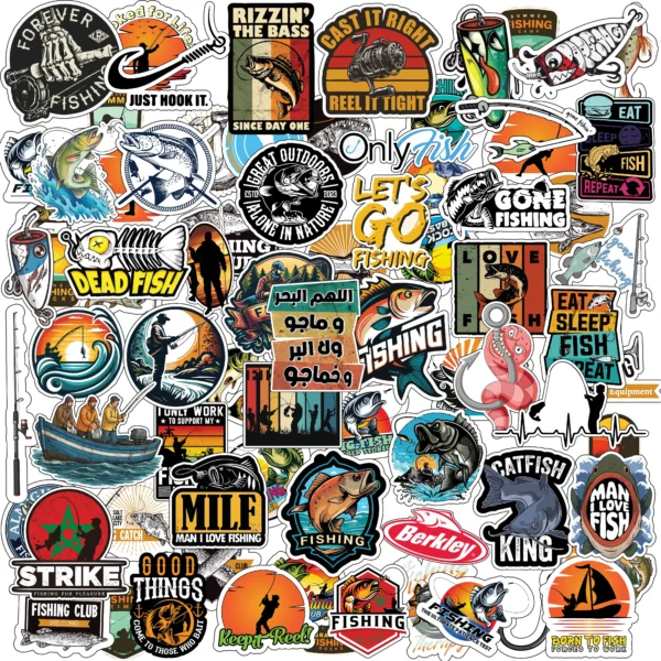 stickers pêche