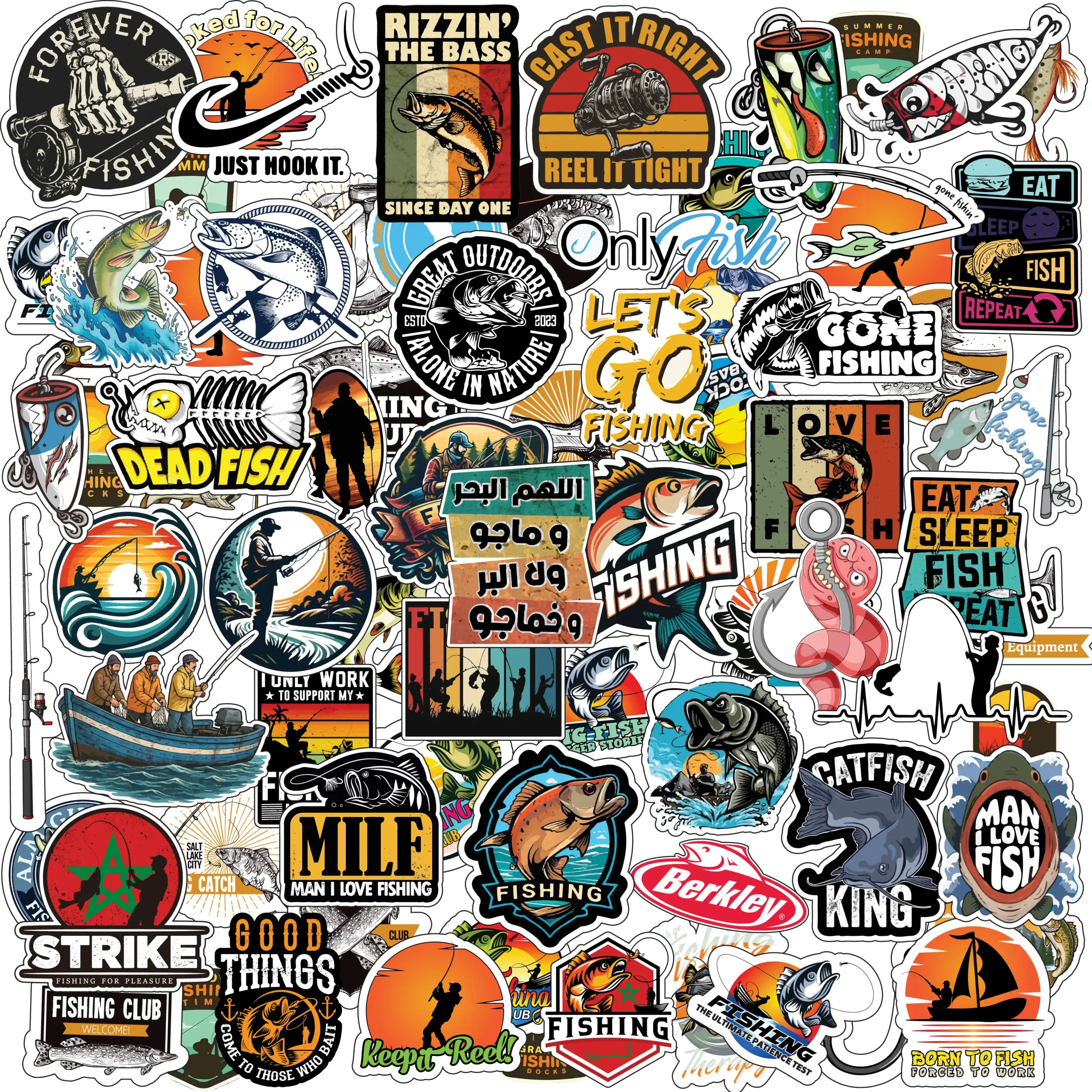 stickers pêche