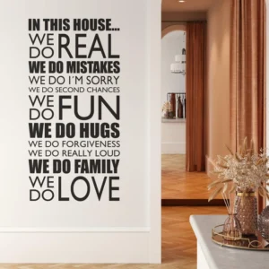 Sticker Mural – In this house