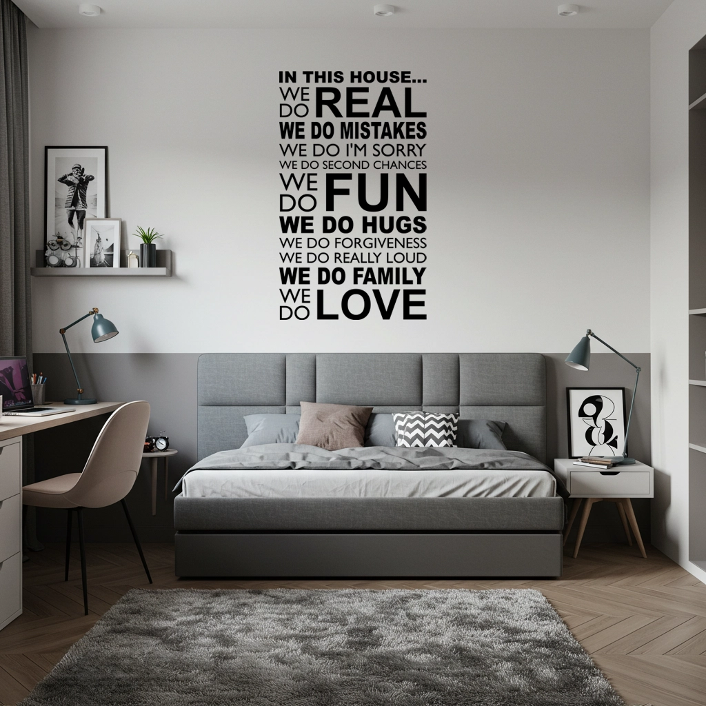 Sticker Mural - In this house – Image 3