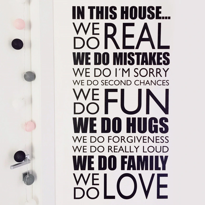 Sticker Mural - In this house – Image 2