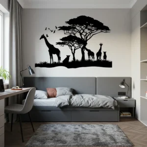 Sticker Mural – Savane Africaine