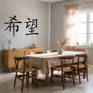 Sticker mural – Caractère chinois « Espoir »