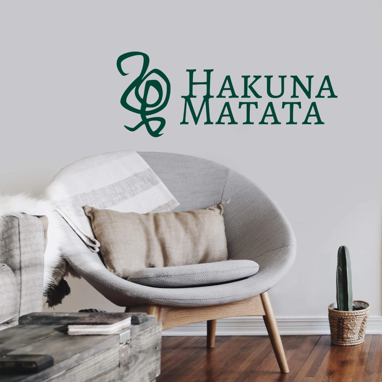 sticker mural Hakuna Matata