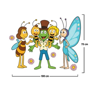 Sticker mural – Maya l’abeille et ses amis