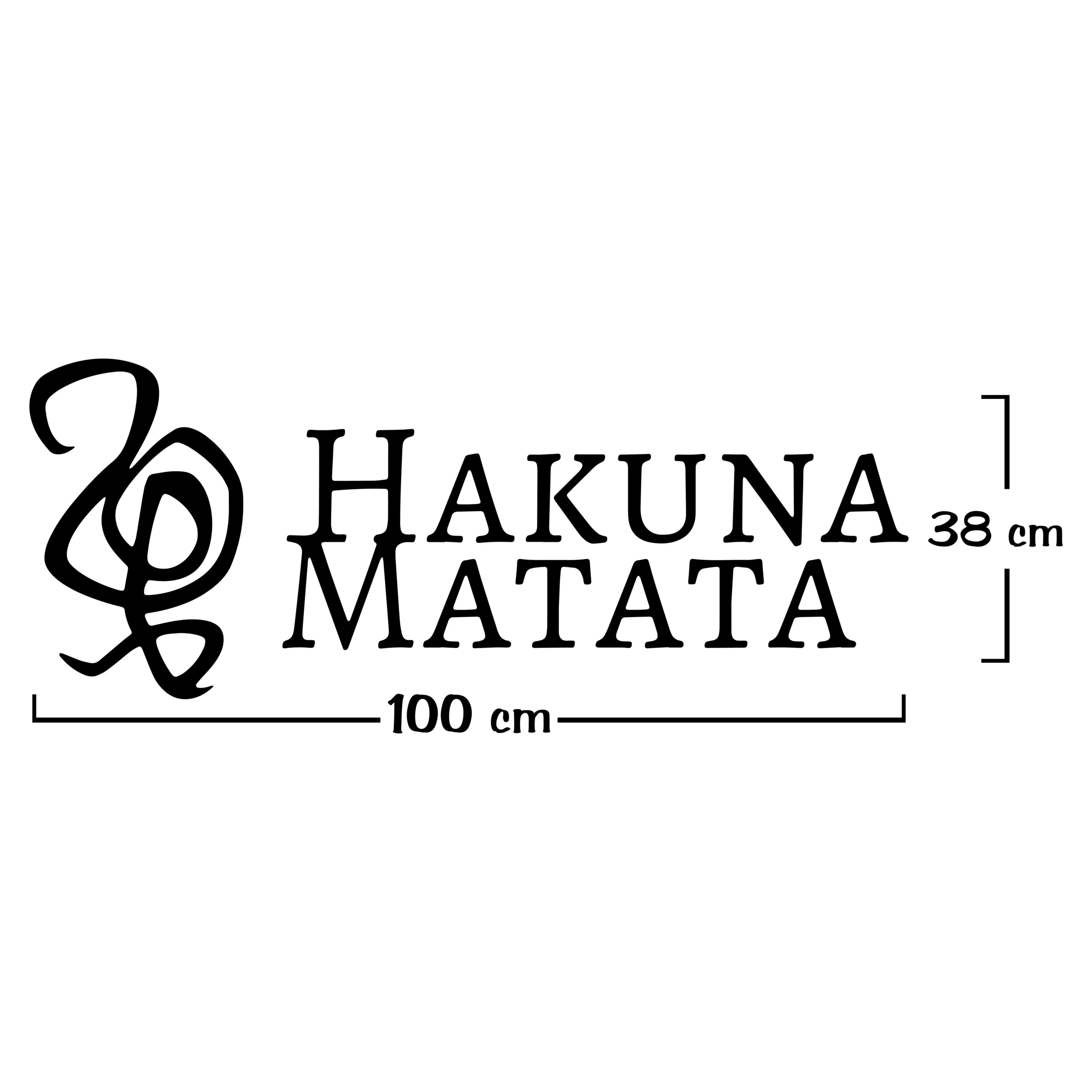 Sticker mural Hakuna Matata